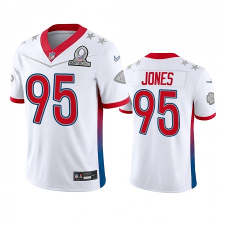 Miesten Kansas City Chiefs NFL Pelipaita Chris Jones 95 Game Valkoinen 2022 AFC Pro Bowl